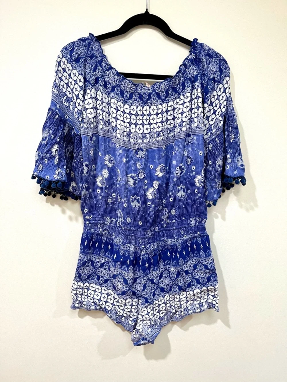 Anthropologie Raga Mazo Pommed Romper size Large